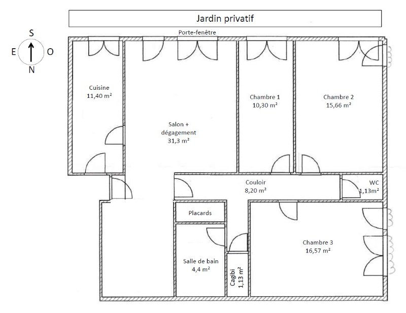 Maison a louer bourg-la-reine - 4 pièce(s) - 100 m2 - Surfyn