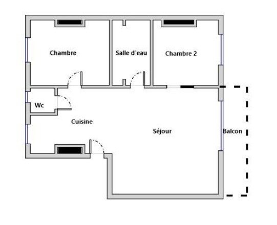 Maison a louer boulogne-billancourt - 3 pièce(s) - 54 m2 - Surfyn