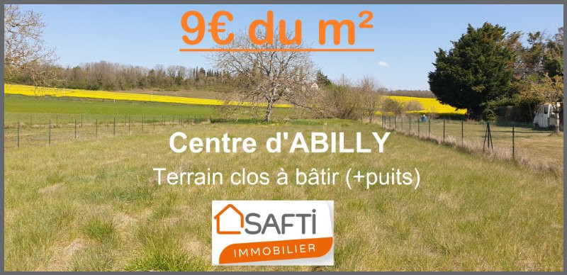 Vente Terrain 2079m² à Abilly (37160) - Safti