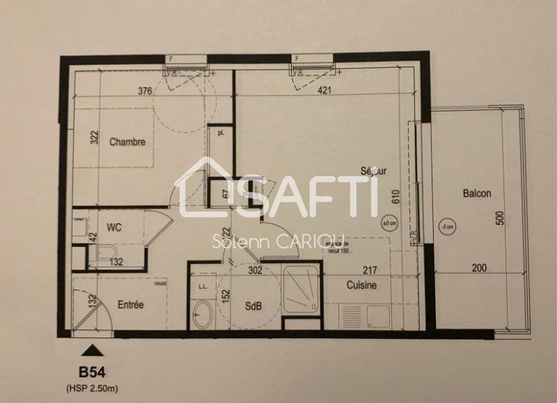Vente Appartement 47m² 2 Pièces à Hennebont (56700) - Safti