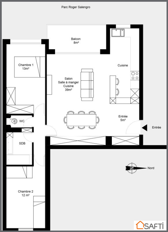 Maison a louer clichy - 3 pièce(s) - 74 m2 - Surfyn