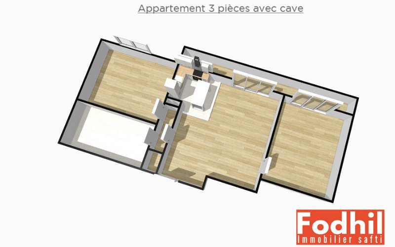 Maison a louer chatenay-malabry - 3 pièce(s) - 60 m2 - Surfyn