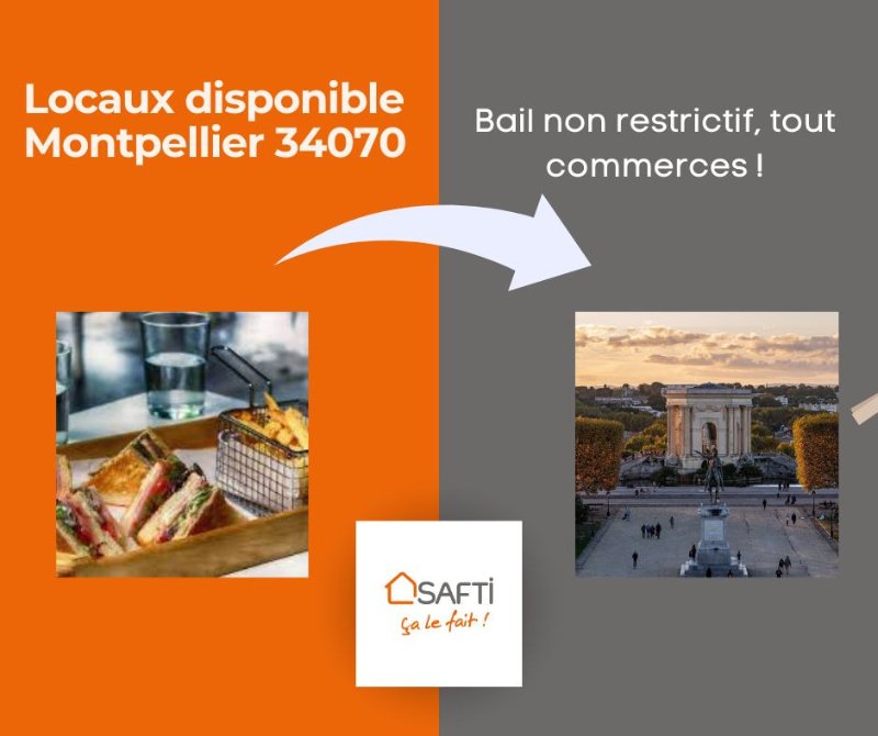 Vente Restaurant 50m² à Montpellier (34000) - Safti