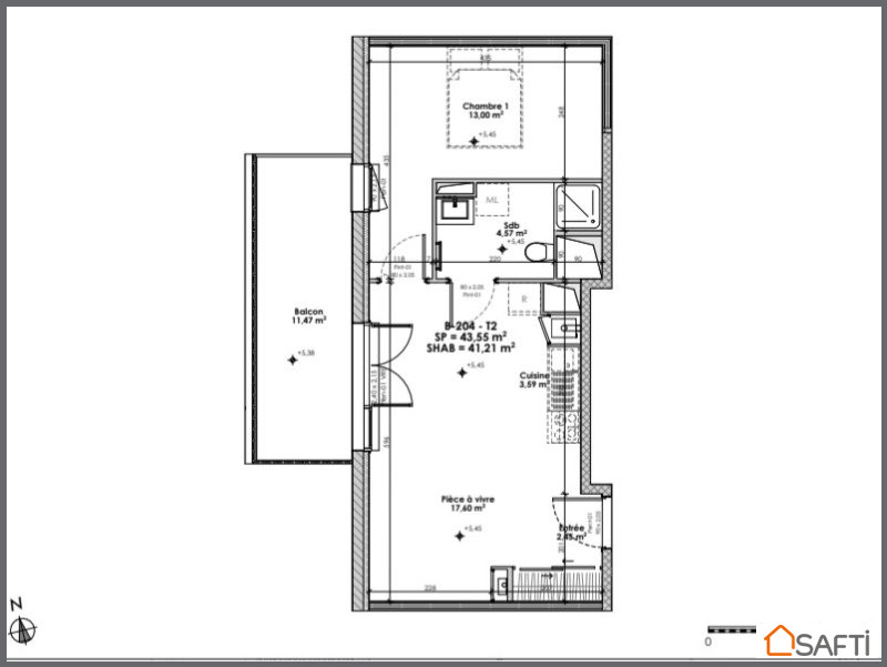 Vente Appartement 37m² 2 Pièces à Donges (44480) - Safti
